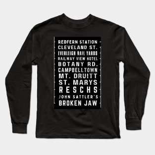 JOHN SATTLER - SYDNEY BUS DESTINATION ROLL Long Sleeve T-Shirt